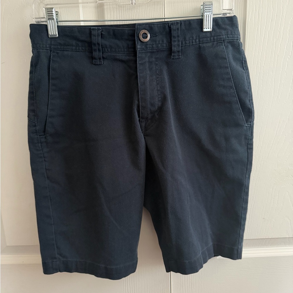 5 for $25! Volcom Dark Blue Men's Flat Front Shorts